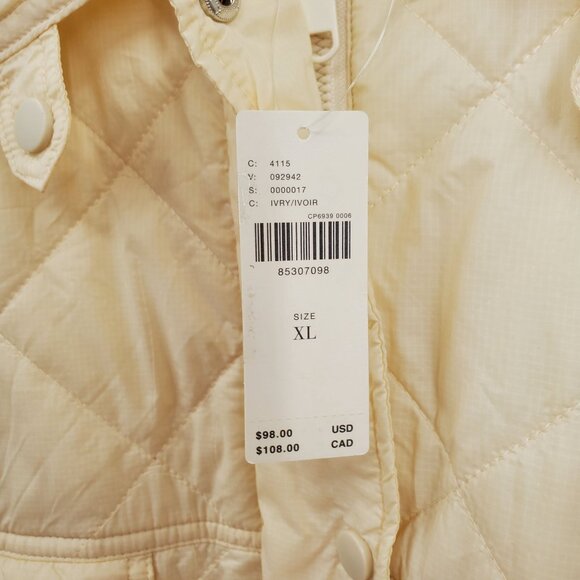 Anthropologie Lightweight Quilted Shacket Women Size XL NWT Button Up - Picture 8 of 15